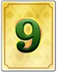 Mega ace golden nine symbol