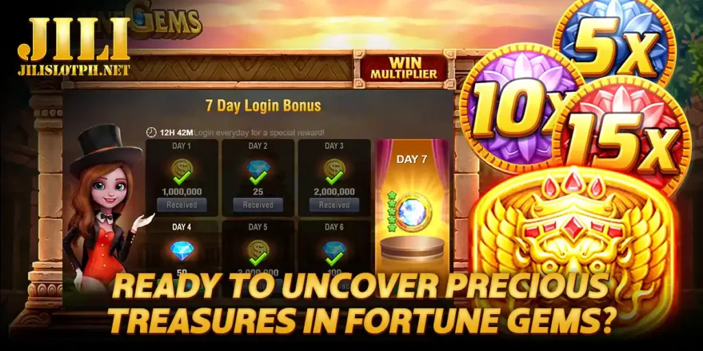 Ready to uncover precious treasures in Fortune Gems?